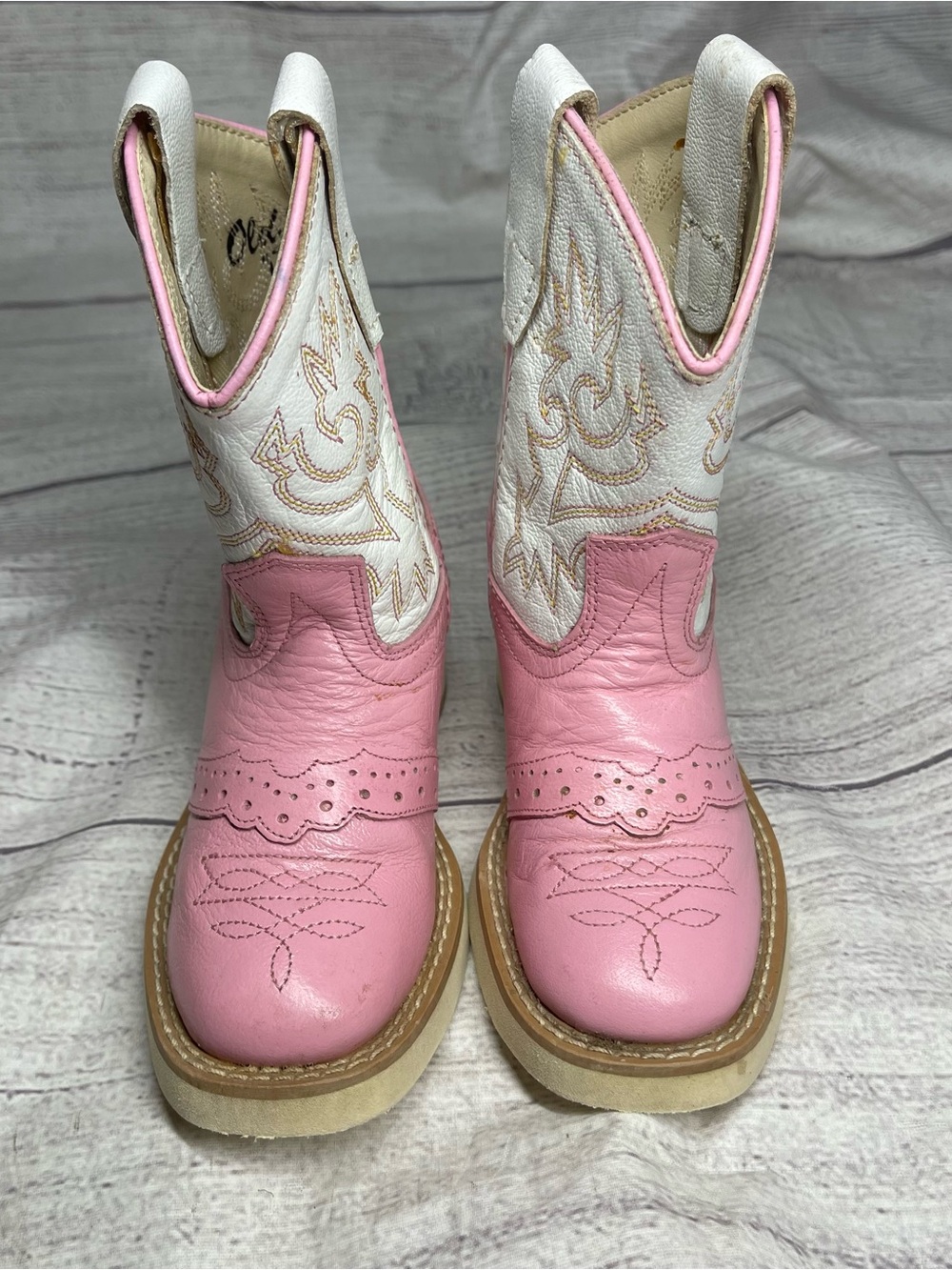Old West Toddler Size 6 Pink Girls Western Boots